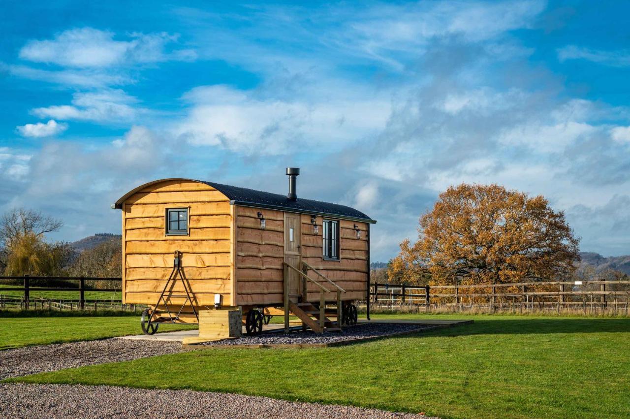 Monkwood Shepherds Hut - Ockeridge Rural Retreats Worcester Exteriör bild