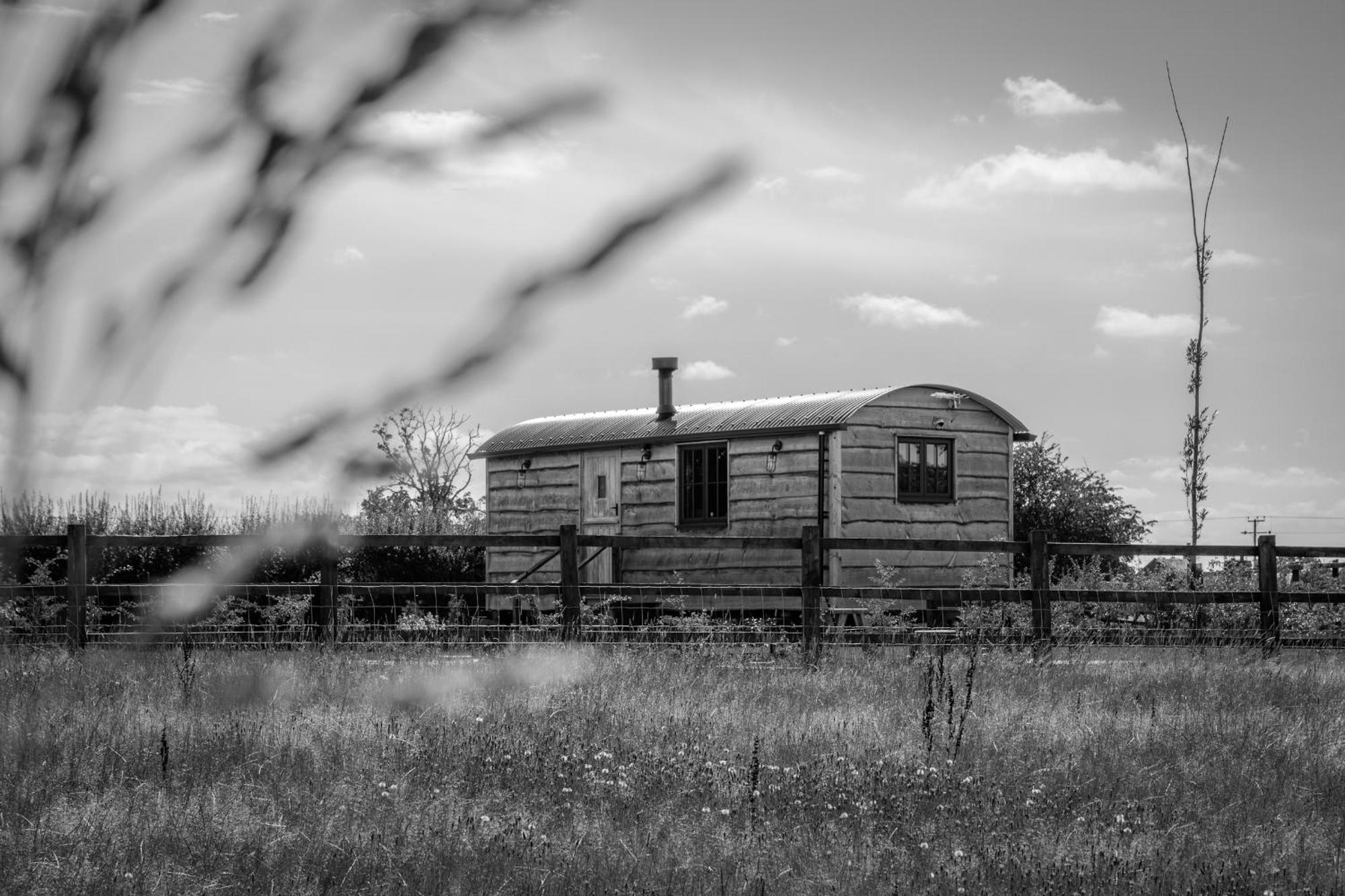 Monkwood Shepherds Hut - Ockeridge Rural Retreats Worcester Exteriör bild